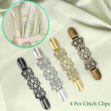 Dress Cinch Clips Sweater Clips, Vintage Waist Cincher Clip For Women, Decorative Clothing Brooch Clip For Sweaters, Dresses & Shirts{Inchcolor_nameinch:Inch4PcsAssortedinch} - 4件套 - 查看 5