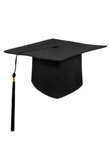 1pc/5pcs Black Graduation Cap, 2025 Graduation Cap With Tassel, Adult Sublimation Print Hat, Elastic Brim, Matte Adjustable, Unisex Bachelor Master University Graduation Ceremony - Multicolor - View 8