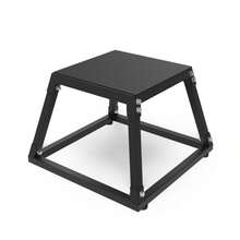 BouPower Anti-Slip Steel Plyometric Jump Box Set – Durable Step Up Platform For Home Gym Strength & Conditioning – 12/18/24/30 Inch - Black 12in - View 1