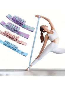 1pc Resistance Band With Segmented Resistance Technology - Multi-Color Options, Suitable For Strength Training, Yoga, Pilates, Ballet And Dance - Fitness Stretch Band To Aid Shaping - Multicolor - View 1