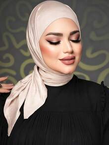 1 chiếc khăn trùm đầu tam giác tiện dụng, thiết kế buộc liền mạch, quấn nhanh chóng không bị tuột, không cần mũ lót bên trong, phù hợp cho sử dụng hàng ngày, cầu nguyện và đi chơi. - Nhiều màu - Xem 3