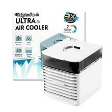 AIRE ACONDICIONADO con luz led, solución compacta para espacios reducidos, Ventilador de Mesa con Humidifcador - Blanco y Negro - Ver 8