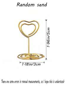 20 chiếc kẹp số bàn màu vàng, khung số bàn hình trái tim, giá đỡ ảnh để bàn, thích hợp dùng kẹp thực đơn giấy và sưu tập, thẻ số bàn gấp gọn, thẻ số bàn màu nước xanh lá cây cho đám cưới, tiệc tùng, sự kiện kinh doanh (1/5/10/20 chiếc) - Nhiều màu - Xem 11