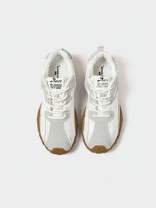 MASKERT Women's Comfortable Sports Shoes, Running Shoes, Skateboard Shoes, Casual Shoes, Fitness Sneakers - Apricot - View 5