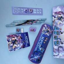 KPOP Hasbro Witch Hunting 女團文具組 2 套，標準 6 件組、豪華 8 件組，適合生日、派對、返校禮物 - 彩色 - 查看 4