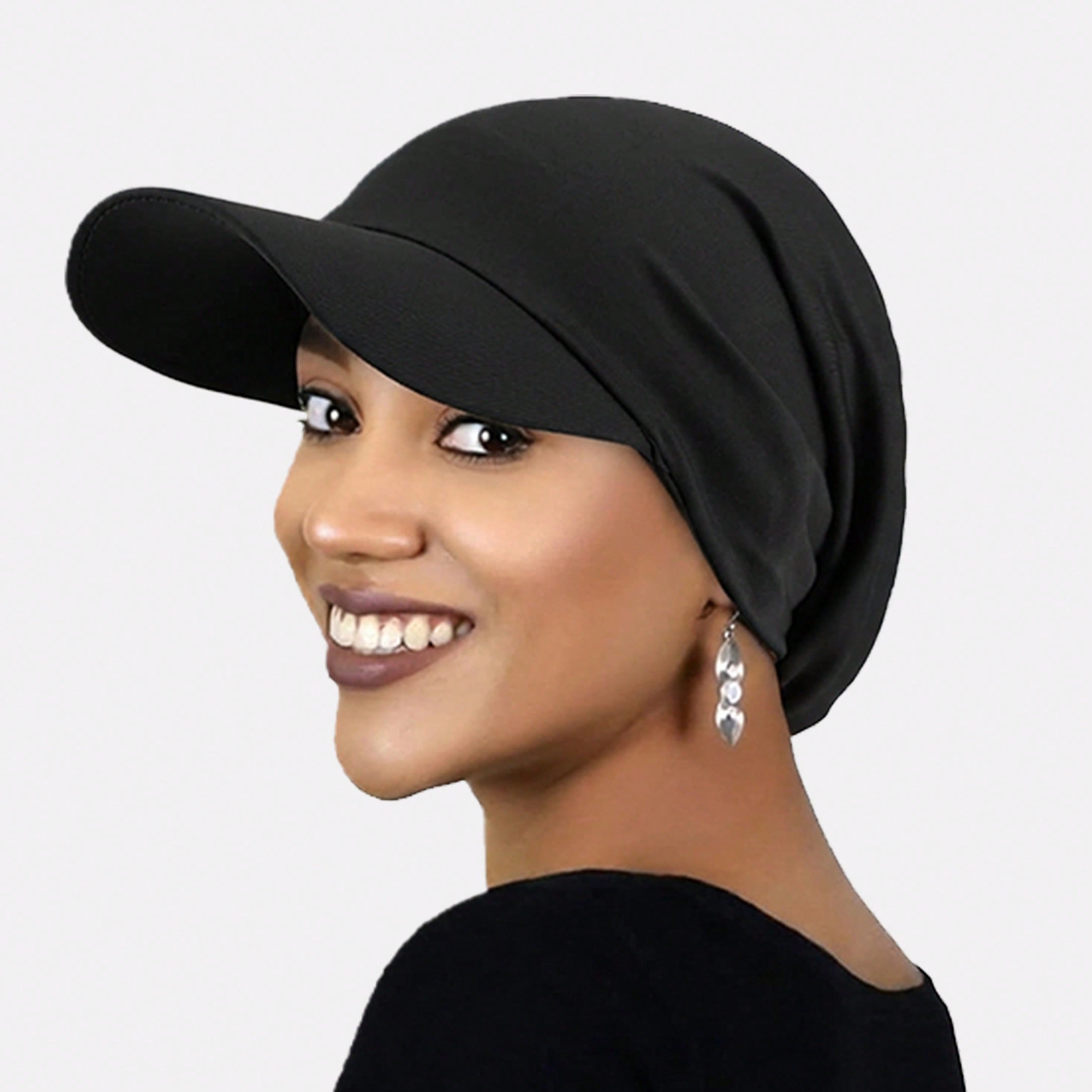 Pieza Sombrero de sol para mujer para uso al aire libre, gorra visera, sombrero pañuelo, sombrero protector solar, adecuado para uso diario, vacacion