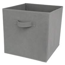 Grey 9 Cube Storage Shelving Unit With 9 Fabric Drawers For Home Organisation - White + 3 Grey Drawers - View 6
