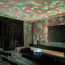 USB Powered Water Lamp Projector Light - No Battery Needed, RGB Color Changing, Desktop Design, Suitable For Home, Bedroom, Living Room And Event Lighting, Home Lighting | Color Changing Lamp | USB Powered Lamp, Water Lamp - Water ripple - View 3