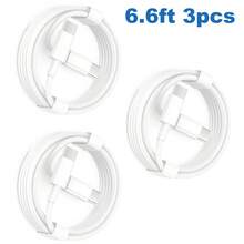 1-3pcs USB C Fast Charging Data Cable 3.3Ft/6.6ft Compatible With IPhone 17/Air 16 15 Pro Max Plus Series/ Adapter Data Transfer Cord - 白色 - 查看 14