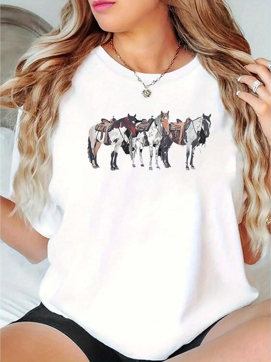 deyin Women T-Shirts - 白色 - 查看 1