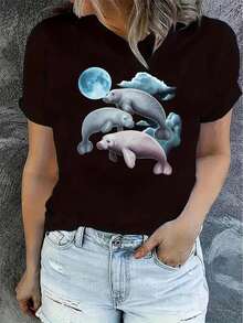 Women T-Shirts - Black - View 1