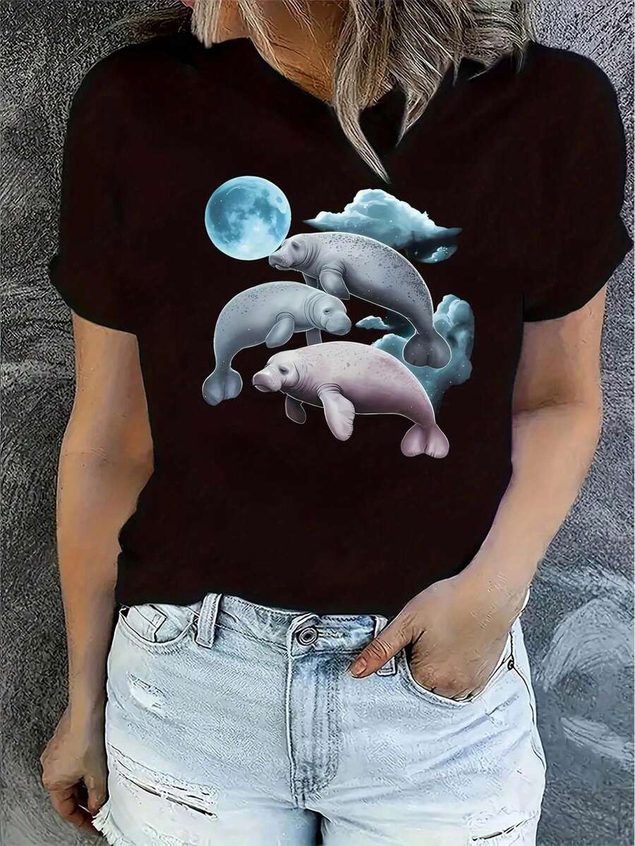 Women T-Shirts - Black - View 1
