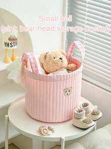 New Baby Storage Basket, Large Capacity Portable Diaper Organizer Bag, Multifunctional Handheld Storage Box For Newborn Supplies, Desktop Toy Storage, Household Items Storage Container, Foldable Lightweight Home Organizer Basket, Practical For Bedroom, Living Room And Nursery, Suitable For All Seasons - Multicolor - View 8