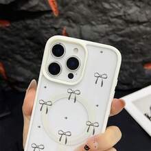 マグネット式黄ばみ防止 | 高級感あふれる2in1アクリルマグネット式スマホケース！スタイリッシュで手触りも良く、実用的な保護機能とマグネット式・耐衝撃設計を融合させた、高級感あふれるケースです。 ボールとリボン柄ケース  11  17e 手机壳  17e 手机壳 家族、恋人、友人、そして子供たちへのプレゼントに最適です。  11 Pro Max/14/16 Plus/16 Pro Max/12 Pro/16/12 Pro Max/13/13 Pro Max/16 Pro/15 Pro/15 Pro Max/ 13 pro/15 Plus/14 Plus/17 Pro Max/11 Pro/17 Pro/17/16e/Apple  Air/15/12/17e/14 Pro Max/14 Pro - ブラック - チェックする 5