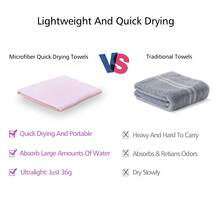 MUTAO 1 pièce Serviette ultra-fine en fibre à séchage rapide, serviette rectangulaire minimaliste de couleur unie, super douce, antibactérienne, non boulochante, absorbante et à séchage rapide. Convient pour la natation, le fitness, le yoga, les voyages et les sports - Multicolore - Voir 8