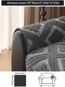 1 vỏ đệm sofa dùng được cả bốn mùa, kiểu dáng hiện đại tối giản, chống trượt, chống bụi và có thể giặt được, mềm mại và không phai màu, thân thiện với thú cưng, phù hợp với phòng ngủ, văn phòng, phòng khách, sofa hình chữ L và sofa 1/2/3/4 chỗ ngồi. - Màu xám đen - Xem 14