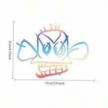 1pc Funny Monkey Cartoon Car Sticker, Colorful Vinyl Waterproof Sunscreen, Suitable For Car Body, Rear Glass, Bumper, Gas Tank, Motorcycle, Window, Laptop Decoration - Cool and Funny Monkey - View 11