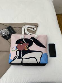 New Fashion Handbag For Women, Versatile Commuter Tote Bag With Large Capacity, Shoulder Bag - Multicolor - View 3