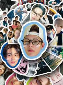 50張 K-POP CORTI-S 貼紙，CORTI-S 專輯禮品，CORTI-S 專輯周邊商品，CORTI-S 專輯海報裝飾貼紙，防水貼紙適用於筆記本電腦、手機、汽車、滑板、水瓶、計畫本、電腦學校用品 - C - 查看 1