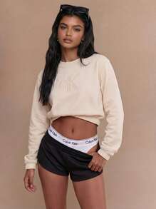 Calvin Klein Women's Sweatshirts Beige - Beige - View 1