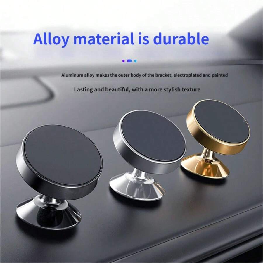 Giá đỡ điện thoại từ tính xoay 360° cho ô tô, phù hợp với cửa gió điều hòa, bảng điều khiển, giá đỡ định vị điện thoại thông minh đa năng.