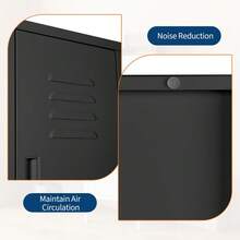 BouPower 39" Steel Locker Cabinet With Lock, Adjustable Shelf & Ventilation For Home Gym Office Garage - Black - 查看 4