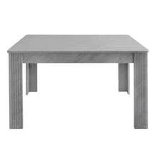 Dining Table, Modern Dining Table, Sturdy Dining Table, Four-Legged Table, Oak Table, Rectangular Dining Table, Coffee/Casual Table, Modern And Minimalist Dining Table, Cement Texture [Shipping Ref: Wf312300aab] - Grey - View 3