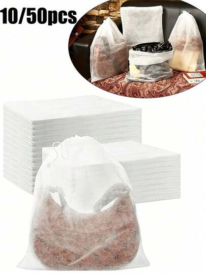 Sac de rangement à cordon de serrage - Sac de rangement en tissu non tissé léger convenant aux sacs à main, portefeuilles, chaussures - Sac en tissu respirant pour le voyage et l'usage domestique, rangement suspendu pour chaussures