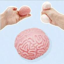 1PC-Squishy Stress Ball-Brain Squeeze Toy-Prank Toy-Stress Relief-Release Pressure--Creative Funny Gift-Squeeze Toy-Birthday Gift-Holiday Gift-Easter Gift-Valentine's Day Gift-Christmas Gift-Halloween Gift-Gift - Multicolor - View 6