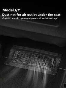2pcs Seat Vent Outlet Hook And Loop Design Protective Cover, Vent Blockage & Dust Prevention Net For Rear Seat - A - View 8