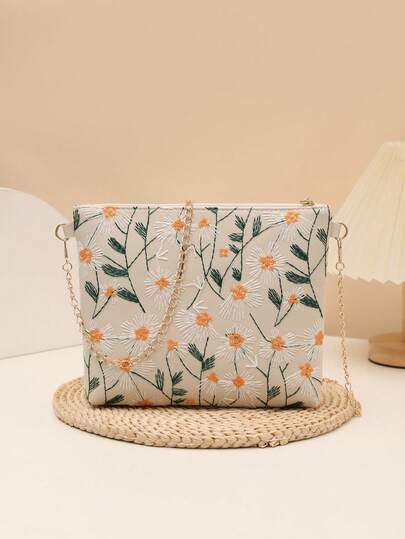 New Arrival Spring/Summer Niche Design Floral Shoulder & Crossbody Bag For Women