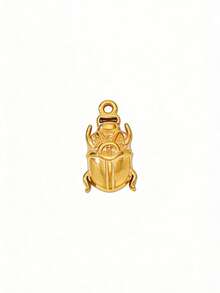 1 chiếc/7 chiếc Mặt dây chuyền hình đầu sư tử, cú, bọ cánh cứng, mèo, sóc, báo, sư tử bằng thép không gỉ theo chủ đề thế giới động vật hoạt hình, thích hợp để đeo hàng ngày, làm quà tặng, hoặc phối hợp trong các dịp lễ hội. - Vàng - Xem 7