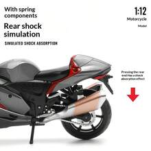 C C A Model Mainan Motor Suzuki Hayabusa Skala 1:12 dari Paduan Logam, Terbuat dari Diecast, Dilengkapi dengan Dudukan Pajangan, Hadiah untuk Anak Laki-Laki, Koleksi Penggemar Mobil - MultiWarna - View 4