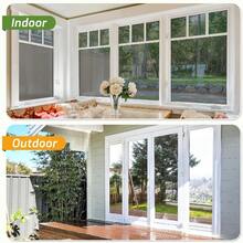 One Way Window Privacy Film, Window Tint For Home, Sun Blocking UV Heat Blocker, See Out Not In Reflective Mirror Film, Removable Static Cling Glass Door Cover, Black Silver - 1PC - View 9