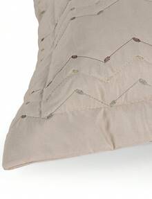 200 Thread Count Double-Sided Bedspread Set (Double/Queen/King/Single) Embroidered 3-Piece Luxury Decor - 卡其色 - 查看 6