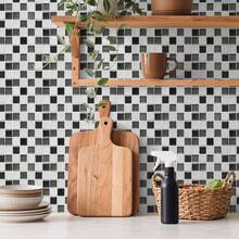 Crystal Mosaic Self-Adhesive Wall Sticker, Waterproof And Moisture-Proof Wall Paper For Bathroom, Kitchen, Removable Tile Backsplash, 3D Self-Adhesive Wall Tiles, Kitchen And Bathroom Splash Guard, Waterproof And Moisture-Proof Kitchen And Bathroom Sticker, Tile Backsplash For Kitchen, Bathroom, Laundry Room, RV And Fireplace Decor - Ideal For DIY - GST112 - View 5