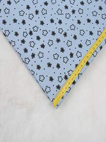 1 pieza de tela de poliéster con estampado de estrella de cinco puntas de dibujos animados, material textil para manualidades de tocados y accesorios de ropa - multicolor - Ver 20
