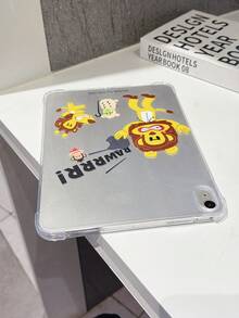 Officiellt licensierat Paul Frank transparent surfplatteskal, med lejonhuvud, apa, giraff och bokstavsmönster, surfplatteskal, lämplig som julklapp, daglig pendling och högkvalitativ fallskyddsdesign - Multifärgad - Visa 2