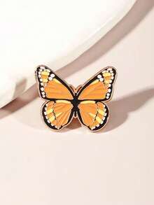 1/2 piezas Delicado broche de mariposa de dibujos animados, alfiler de solapa de diseño exclusivo, regalo versátil, cierre de ropa, decoración personalizada para uso diario, adecuado para colegas y amigos - Multicolor - Ver 8