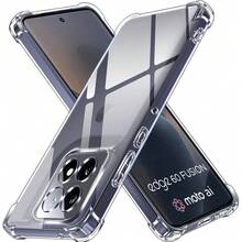 Para Moto Edge/G/G67/G77/G86 Power/G86/G57 Power/G67 Power/Edge 70/G (2026)/G Play 2026/Série Capa de Telefone Transparente com Airbag nos Quatro Cantos à Prova de Choque, TPU Macio de Alta Transparência Anti-Amarelamento Cobertura Completa Proteção da Lente, Sensação de Mão Nua Leve Universal à Prova de Choque de Grau Militar Anti-Impacto, Posição Precisa do Furo à Prova de Poeira Sem Interferência do Protetor de Tela, Essencial para Estudantes, Trabalhadores de Escritório, Entusiastas ao Ar Livre - Transparente - Visão 1