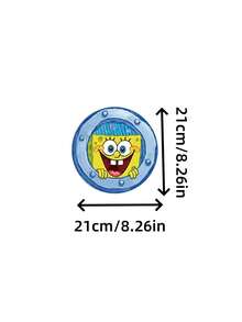 SpongeBob SquarePants 1pc Square Pants Wall Sticker, Peel And Stick Wallpaper For Window, Wall, Bathroom, Bedroom, Birthday Gift And Holiday Party Room Decor - Wall Stickers - View 7