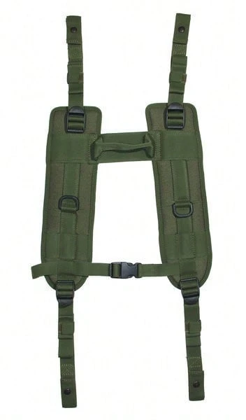 Adjustable Shoulder Strap System In Cordura For Any Type Of Belt, Olive Green Color Vega Holster 2SM04 - Olive Green - View 1