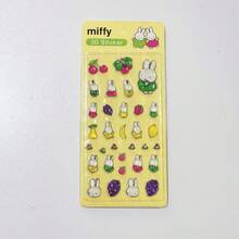 MIFFY 1张可爱米菲兔泡泡贴纸 米菲高定美妆3D手工DIY手册 - 彩色 - 查看 3