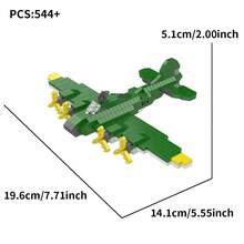 2026年新款P51野马战斗轰炸机模型，航空航天纪念玩具积木礼品 - SCB8935 - 查看 13