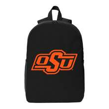 Oklahoma State Cowboys Logo Waterproof Polyester Printed Backpack - Eye-Catching Designs For Teens & Adults - A - Xem 2