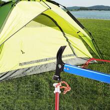 REDCAMP Ultralight 3-In-1 Metal Camping Mallet, Heavy Duty Tent Stake Hammer & Puller For Outdoor Hiking Backpacking, Blue, 4 PCS - Blue-4 PCS - 查看 7