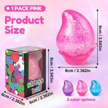 New Fidget Toys Stress Cube, Slow Rising  Squishy, Sensory Fidget Toys For Anxiety Relief, Sensory Squishy Toys For Kids With Autism, Calming Toys,Gift Box Filler, Birthday Gift, Classroom Reward Treasure Box Toys, Christmas Stocking Stuffers, Gifts For Boys Girls, Cute Children Party Favors -Many Kinds Of Colors Are Select - Drop Pink - 查看 2