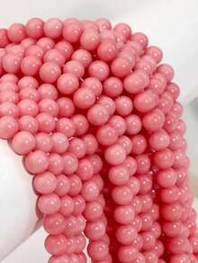 Natural Rhodochrosite Loose Beads, 4/6/8mm Pinkish Luster Round Beads For Jewelry Making, DIY Necklaces Bracelets Earrings, Handcrafted Accessories - Multicolor - View 3