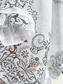 1 chiếc khăn choàng in họa tiết Paisley cổ điển thanh lịch, khăn voan mỏng nhẹ đa năng dành cho nữ, thích hợp cho du lịch mùa hè, che nắng, làm khăn tắm biển, đi nghỉ mát. - Đen và trắng - Xem 5
