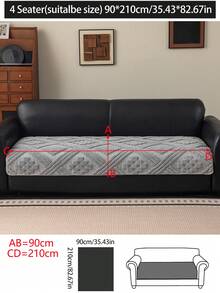 1 vỏ đệm sofa dùng được cả bốn mùa, kiểu dáng hiện đại tối giản, chống trượt, chống bụi và có thể giặt được, mềm mại và không phai màu, thân thiện với thú cưng, phù hợp với sofa hình chữ L và sofa 1/2/3/4 chỗ ngồi. - Màu Xám nhạt - Xem 13